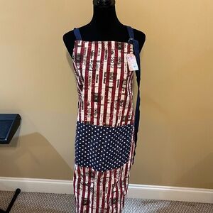 Demdaco Stars and Stripes Apron - Red, Blue, White